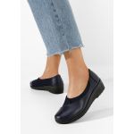 Mocasini cu platforma Iselda navy