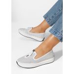 Pantofi casual dama Finnia albi