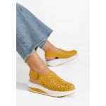 Pantofi casual cu platforma Nalda galbeni