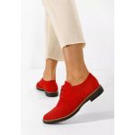 Pantofi derby piele Otivera V2 rosii