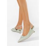 Pantofi slingback Elfrida verzi