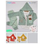 Compleu Engros pentru bebelusi, 3 piese, cu model imprimat