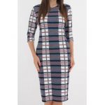 Rochie din jerse cu carouri mari engros