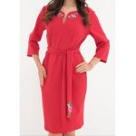 Rochie dreaptă cu broderie engros