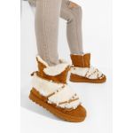 Cizme tip ugg Belvia camel