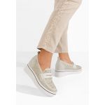 Pantofi casual cu platforma Zalia bej