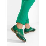 Pantofi dama brogue Emily V2 verzi