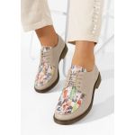 Pantofi derby piele Radiant bej