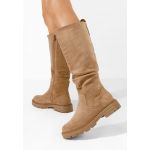 Cizme dama fara toc Martha camel