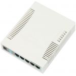 mikrotik Mikrotik RB260GS Gigabit Ethernet (10/100/1000) Power over Ethernet (PoE) Suport Alb (CSS106-5G-1S)