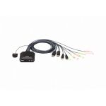 ATEN 2-Port USB DisplayPort Cable KVM Switch (CS22DP-AT)