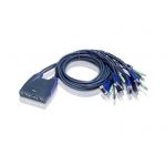 ATEN 4-Port USB VGA/Audio Cable KVM Switch (CS64US-AT)