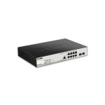 D-Link DGS 1210-10P/ME - Commutateur - Géré - 8 x 10/100/1000 (PoE) + 2 x Gigabit SFP - Montable sur rack - PoE (78 W) (DGS-1210-10P/ME/E)