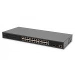 DIGITUS 24 Port L2 Managed Gigabit Ethernet Switch with PoE Injector, 2 SFP Upload (DN-95359)
