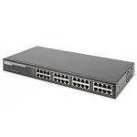 DIGITUS Gigabit Ethernet PoE+ Injector Hub, 802.3at, 10G 16-port, Power Pins:3/6(+), 1/2(-), 250W (DN-95116)