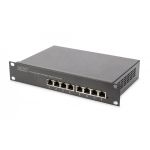 DIGITUS Gigabit Ethernet PoE switch 8-port PoE, 10 inch, 80W PoE budget (DN-95317)