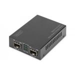 DIGITUS Gigabit Multimode to Singlemode Media Converter SFP to SFP, 155Mbps, 1.25Gbps, 850nm to 1550nm (DN-82133)