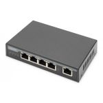 DIGITUS Gigabit PoE Indoor Extender, 4-port, 85W 100m extension, cascadable, self powered (DN-95128-1)