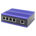 DIGITUS Industrial 4-port Fast Ethernet PoE Switch 1 uplink port,DIN rail, extend. temp. range (DN-650107)