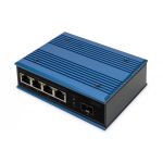 DIGITUS Industrial 4+1 Port Fast Ethernet Switch Unmanaged, 4 RJ45 Ports 10/100 Mbits (DN-651130)