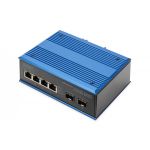 DIGITUS Industrial 4+2 -Port Gigabit Ethernet Switch 4 Port GE RJ 54, 2 GE SFP Port (DN-651148)