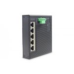 DIGITUS Industrial 5-Port Gigabit Flat Switch 5-port, DIN rail, extended temp. range (DN-651126)