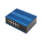 DIGITUS Industrial 8 +1-Port Gigabit Ethernet Switch Unmanaged, 8 RJ45 Ports 10/100/1000 Mbits (DN-651136)