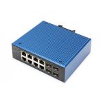 DIGITUS Industrial 8 +4-Port Gigabit Ethernet Switch 8 x GE RJ45 + 2 SFP+ Port (DN-651152)