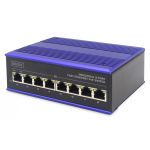 DIGITUS Industrial 8-Port Fast Ethernet PoE Switch DIN rail, extended temp. range (DN-650108)