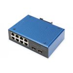 DIGITUS Industrial 8+2-Port Fast Ethernet Switch 8 Port FE RJ45, 2 GE SFP Ports (DN-651146)
