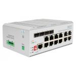 DIGITUS Industrial 8+4 L2 managed Gigabit Ethernet PoE Swi 8 Port PoE GE RJ45, 4 Port GE SFP (DN-651139)