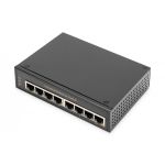 DIGITUS Industrial Gigabit Ethernet Switch 8-port, DIN rail, extended temp. range (DN-651108)