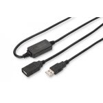 DIGITUS USB 2.0 Repeater Cable USB A male / A female, Length 15m (DA-73101)