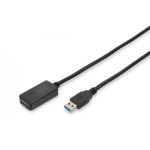 DIGITUS USB 3.0 Repeater Cable A/M - A/F, AWG28 24 length: 5m, Chipset SN65LVPE502, UL, CE, bl (DA-73104)