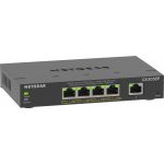 Netgear NETGEAR 5-Port Gigabit Ethernet PoE+ Plus Switch (GS305EP) Gestionate L2/L3 Gigabit Ethernet (10/100/1000) Power over Ethernet (PoE) Suport Negru (GS305EP-100PES)