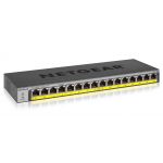 Netgear NETGEAR GS116PP Fara management Gigabit Ethernet (10/100/1000) Power over Ethernet (PoE) Suport Negru (GS116PP-100EUS)