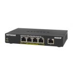 Netgear NETGEAR GS305Pv2 Fara management Gigabit Ethernet (10/100/1000) Power over Ethernet (PoE) Suport Negru (GS305P-200PES)