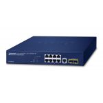 PLANET 10/100/1000T + 2-Port Gestionate L2/L4 Gigabit Ethernet (10/100/1000) 1U Albastru (GS-4210-8T2S)