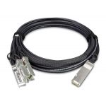 PLANET 40G QSFP+ to 4 10G SFP+ 5M cabluri din fibră optică QSFP+ 4x SFP+ Negru (CB-QSFP4X10G-5M)