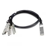 PLANET CB-QSFP4X10G-1M cabluri din fibră optică QSFP+ 4x SFP+ Negru (CB-QSFP4X10G-1M)