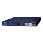 PLANET GSW-2620VHP switch-uri Fara management Gigabit Ethernet (10/100/1000) Power over Ethernet (PoE) Suport 1U Albastru (GSW-2620VHP)