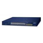 PLANET IPv4/IPv6, 24-Port Gestionate L2/L4 Gigabit Ethernet (10/100/1000) 1U Albastru (GS-4210-24T4SR)