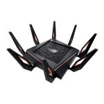 ASUS Rapture GT-AX11000 router wireless Gigabit Ethernet Tri-band (2.4 GHz / 5 GHz / 5 GHz) Negru (90IG04H0-MO3G00)