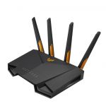 ASUS TUF Gaming AX3000 V2 router wireless Gigabit Ethernet Bandă dublă (2.4 GHz/ 5 GHz) Negru, Portocală (90IG0790-MO3B00)