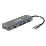 D-Link DUB-2327 stații de andocare și replicatoare de porturi pentru calculatoare portabile Prin cablu USB tip-C Gri (DUB-2327)