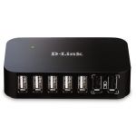 D-Link DUB-H7 USB 2.0 Type-B 480 Mbit/s Negru (DUB-H7/E)