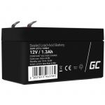 Green Cell AGM VRLA 12V 1.3Ah maintenance-free battery for the alarm system, cash register, toys (AGM41)