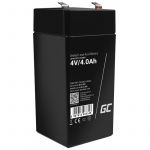 Green Cell AGM VRLA 4V 4Ah maintenance-free battery for the alarm system, cash register, toys (AGM37)