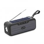 Boxa Portabila L8TD Neagra Bluetooth, USB, Radio, Lanterna cu incarcare solara
