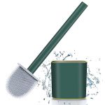 Perie pentru WC din silicon cu cap flexibil
